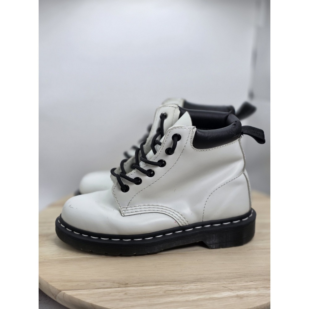 Womens Size 5 - Dr. Martens Vintage 939‎ Padded Collar Boots Cream Leather